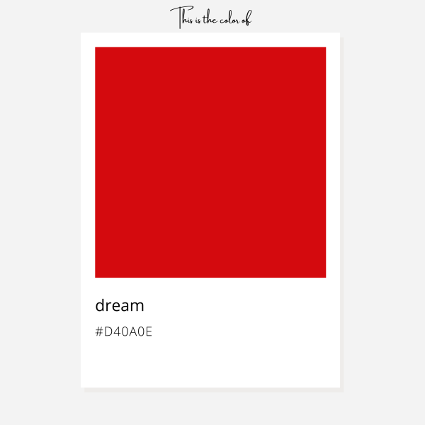 This is the color of dream